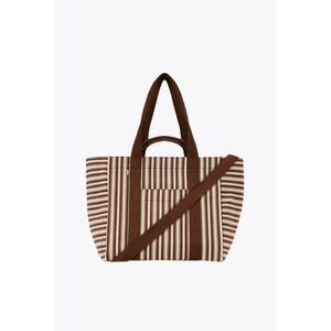 NWT Beis Vacation Tote Beach Bag in Maple Stripe